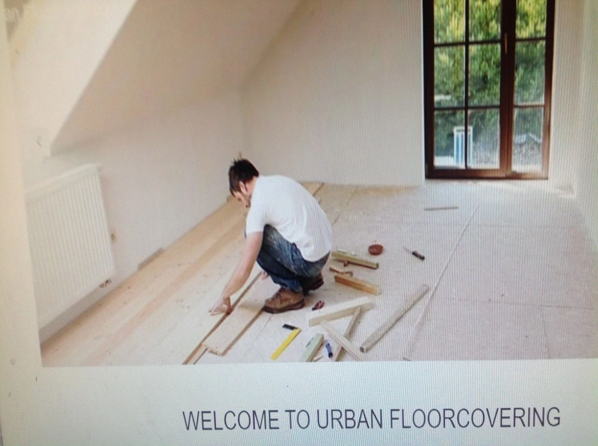 Carpet installation in a modern room